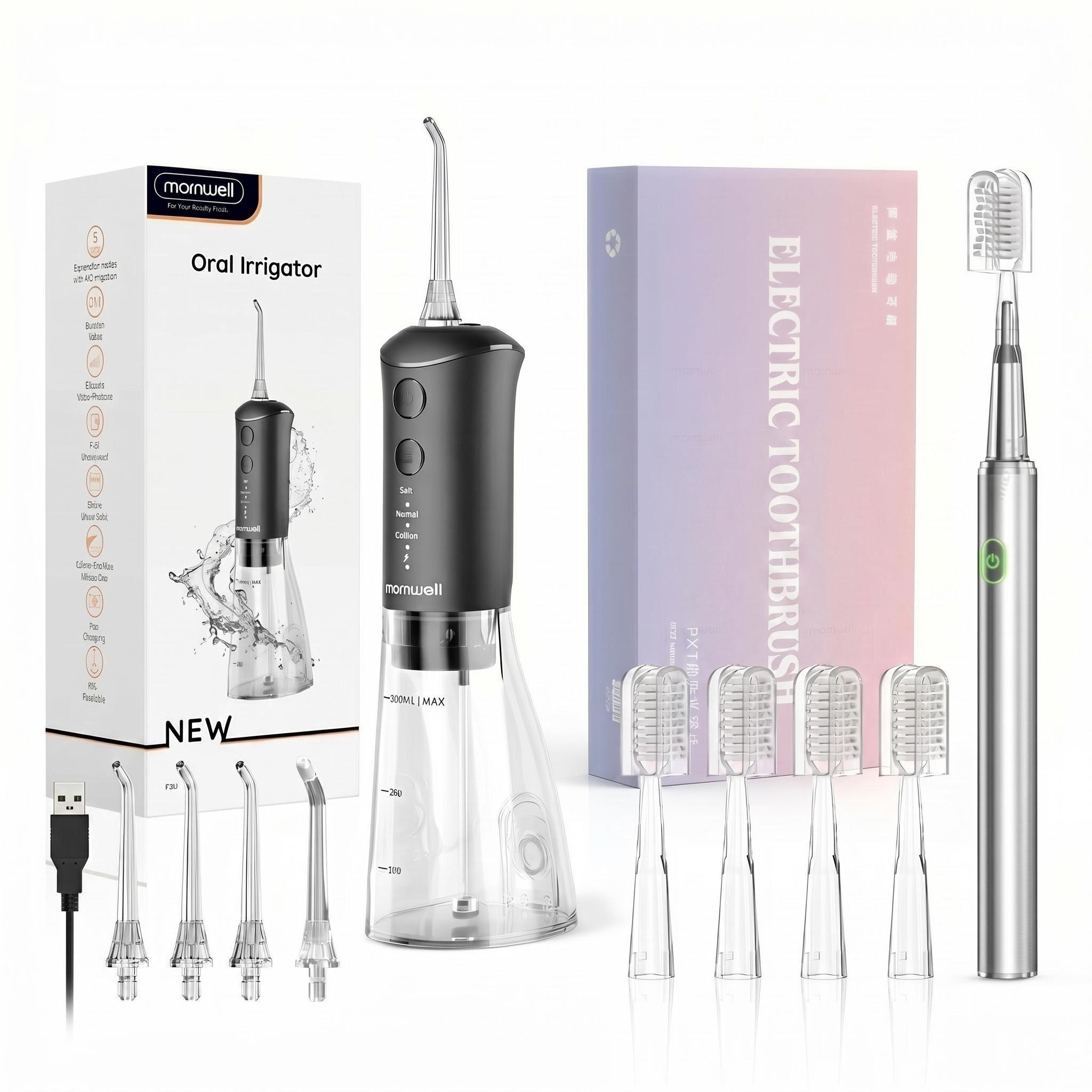 Water Flosser Cordless - Elektrische tandenborstel en waterflosser combo, 3