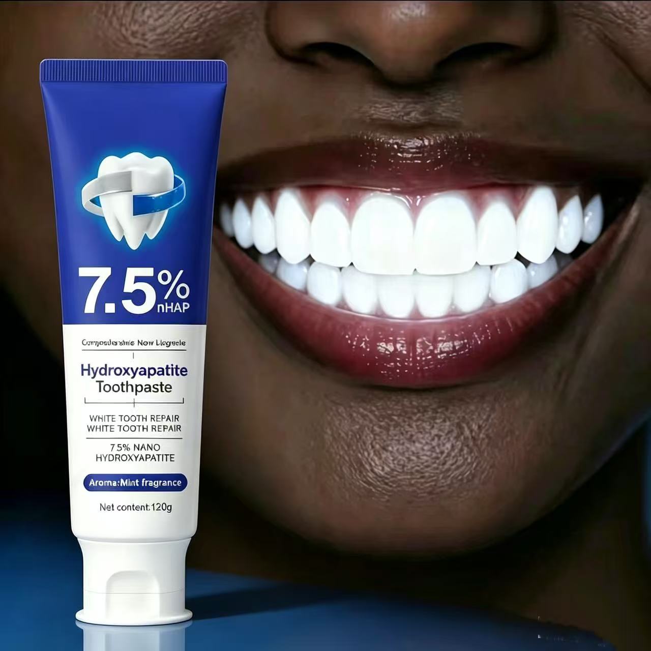 Teeth Whitening Toothpaste - 7,5% Nano Hydroxyapatiet Tandpasta Vlekkenverwijderaar Koffie