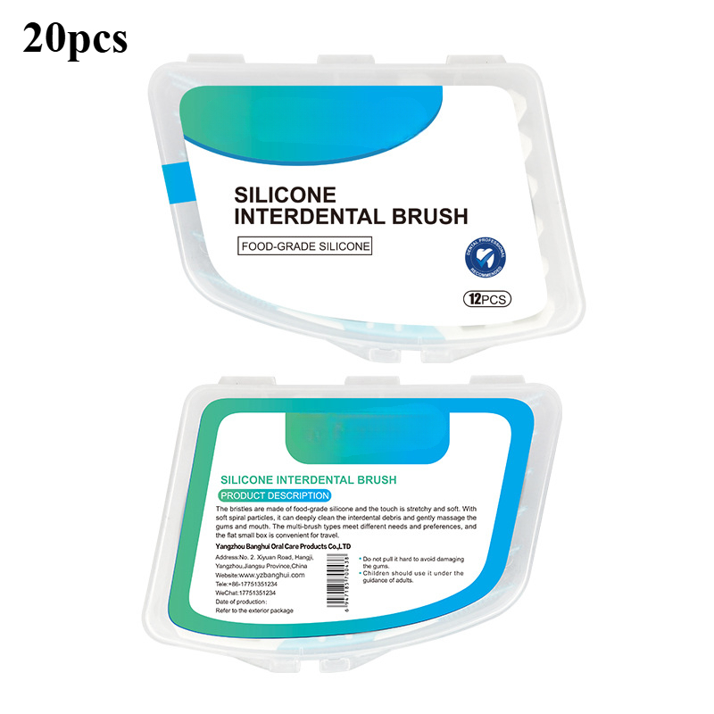 Teeth Whitening Gels - Siliconen interdentale tandenborstel Interdentale raging Mondreiniging
