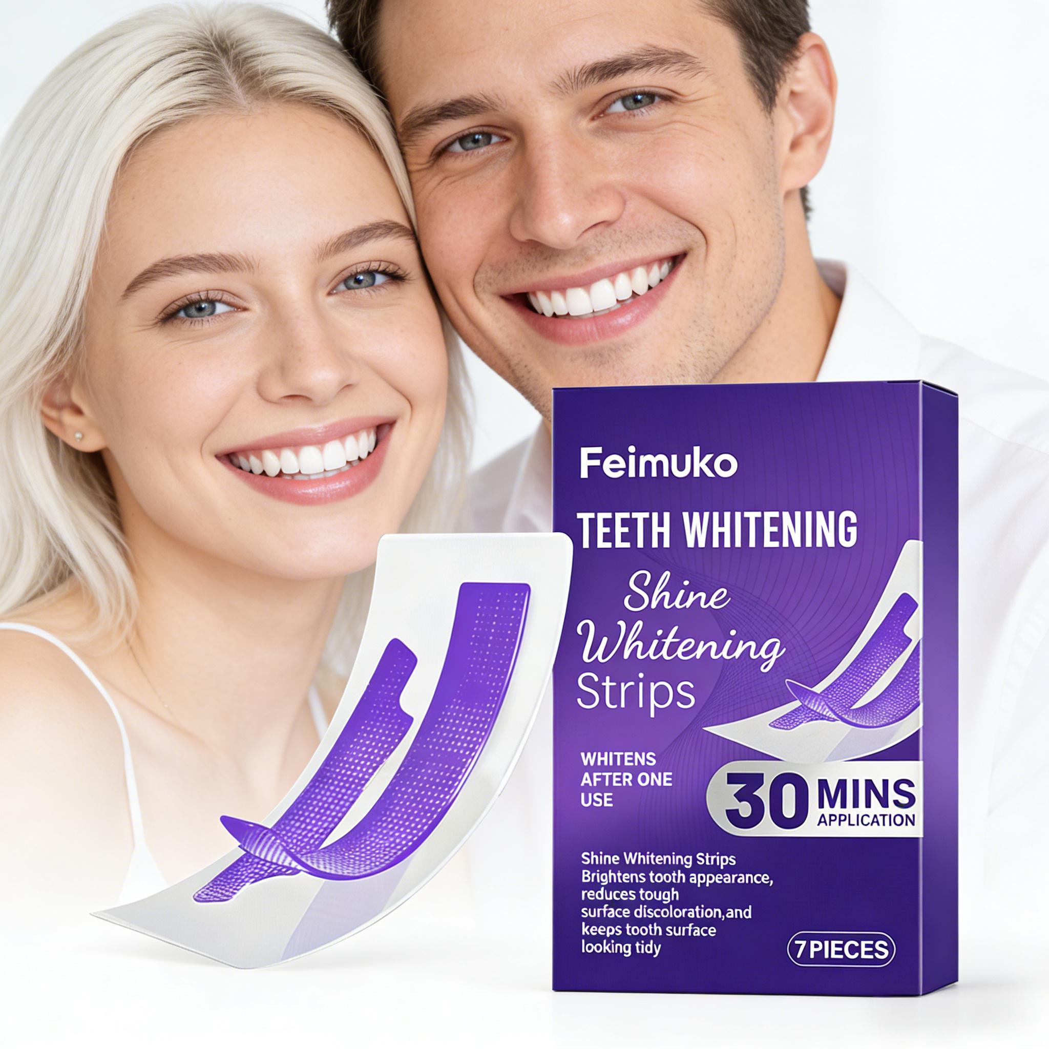 Teeth Whitening Session - Tandenbleekstrips verminderen de gevoeligheid van het