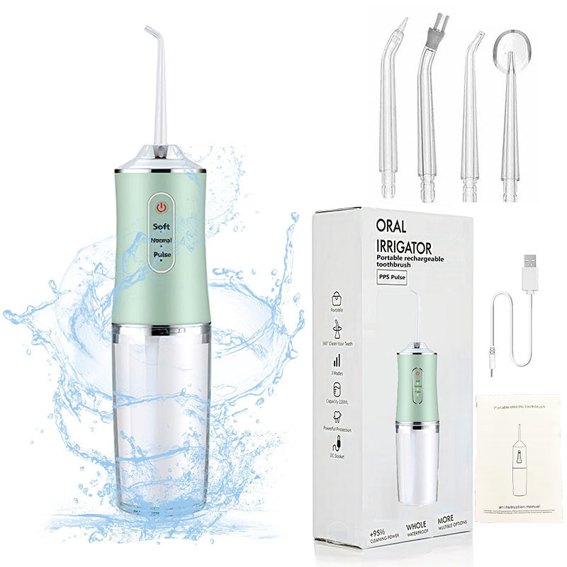 Water Flosser Cordless - Professionele Flossen Draagbare Elektrische 4 Nozzle