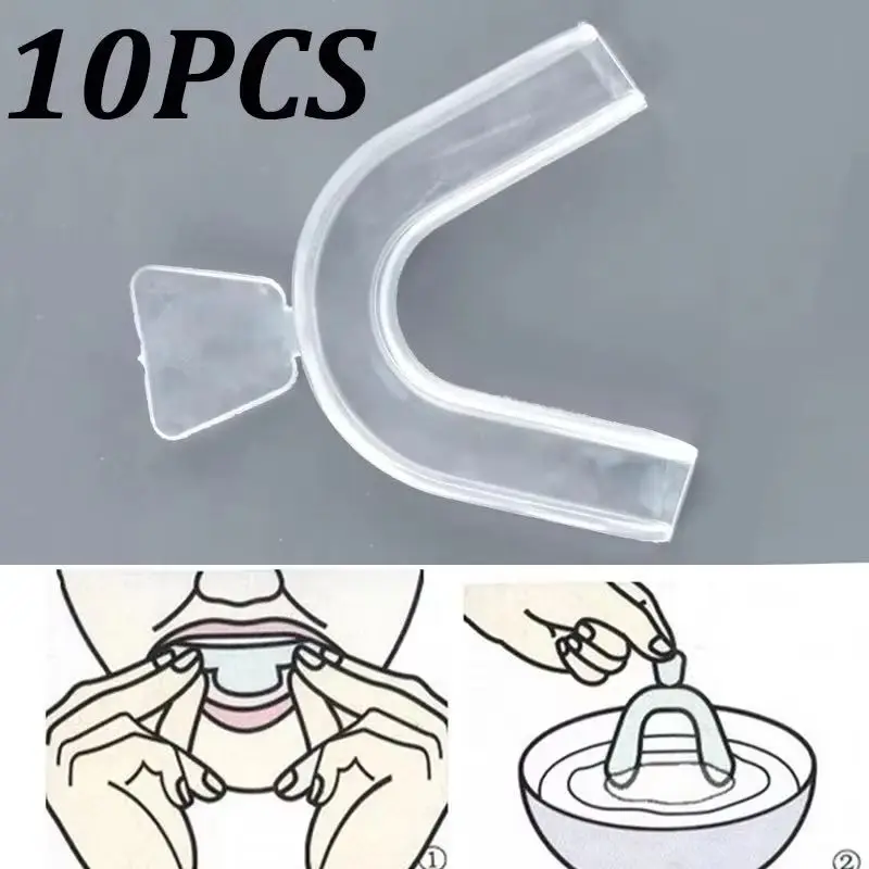 Teeth Whitening Products - 10 stuks siliconen mondbeschermer, tandenbleekbeschermer, nachtbijter,