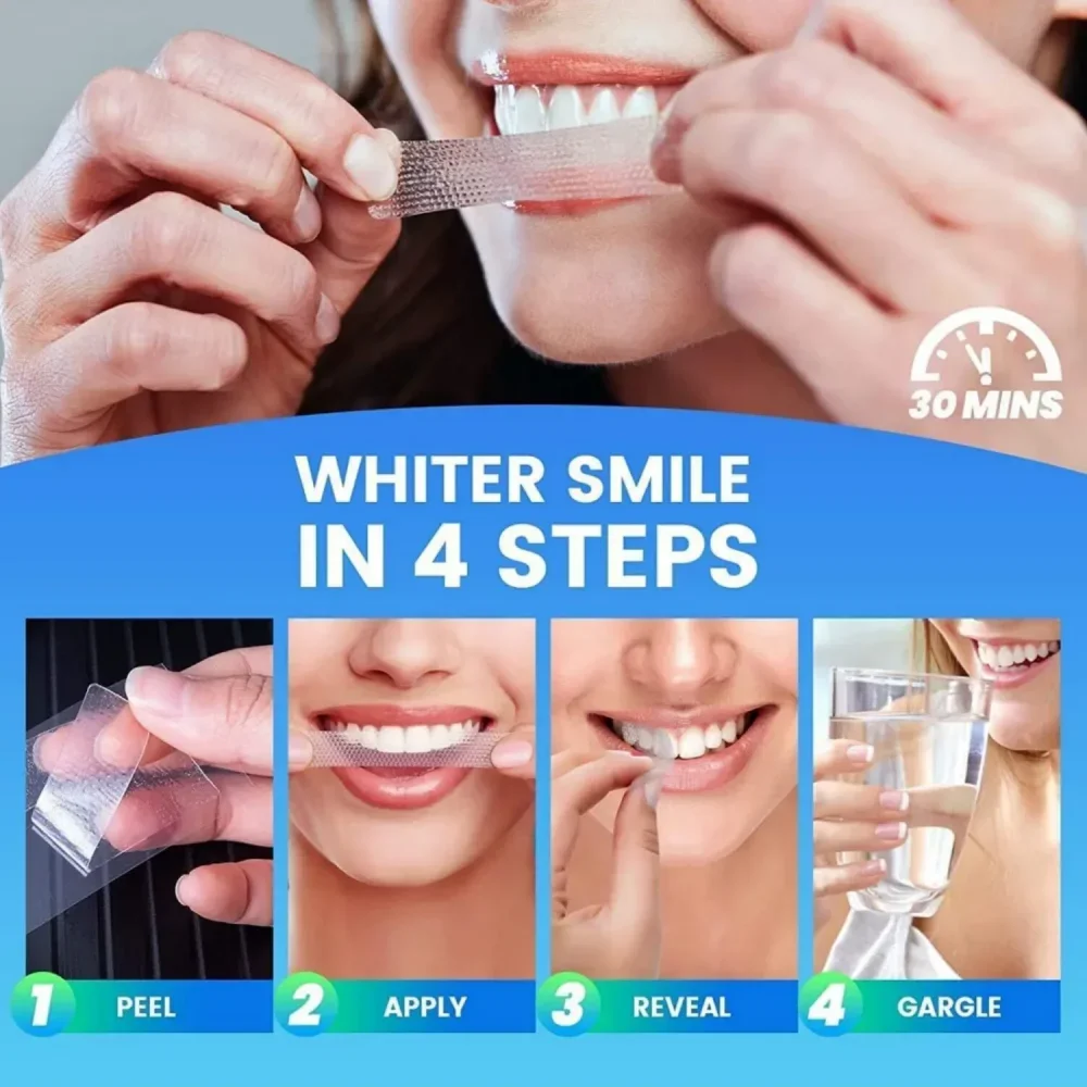 7 paar/verpakking Tandenbleeks - Whitening Strip 3D recensie en prijs