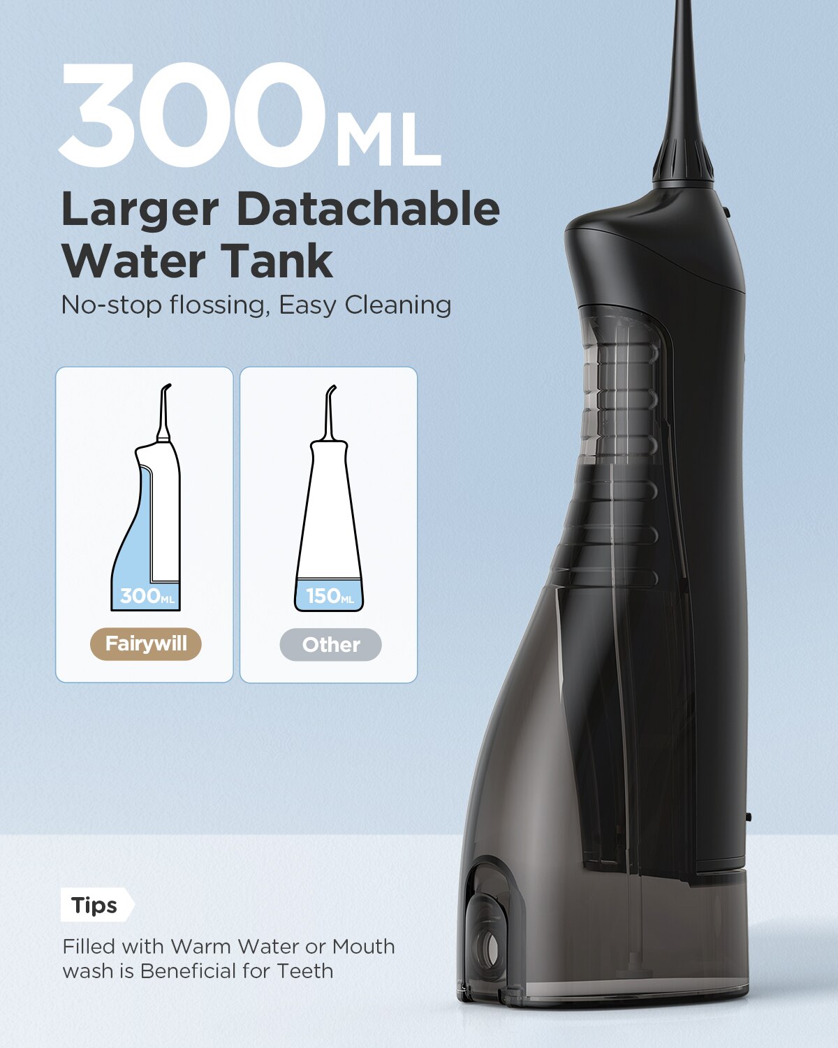 Fairywill Waterflossers Monddo - Water Flosser Cordless recensie en prijs
