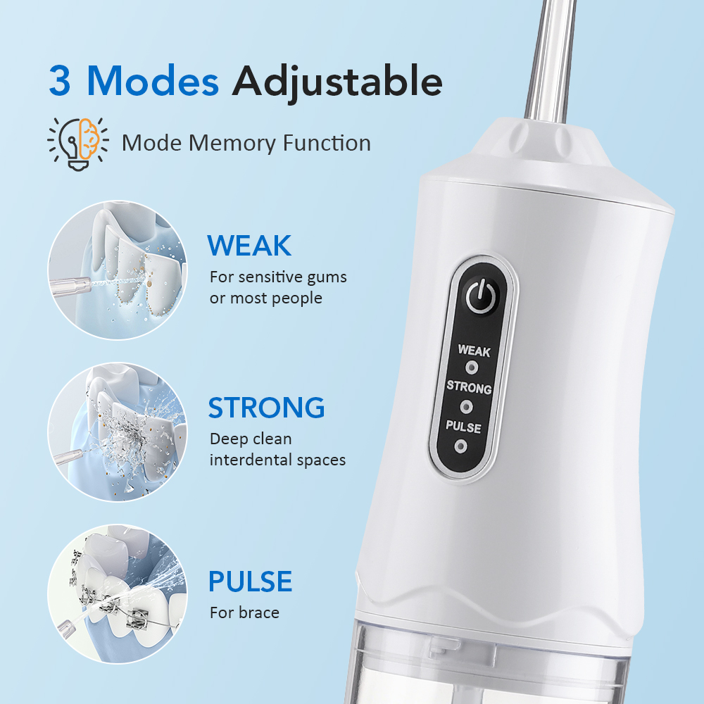 Draagbare waterflosser 3 stand - Water Flosser Cordless recensie en prijs