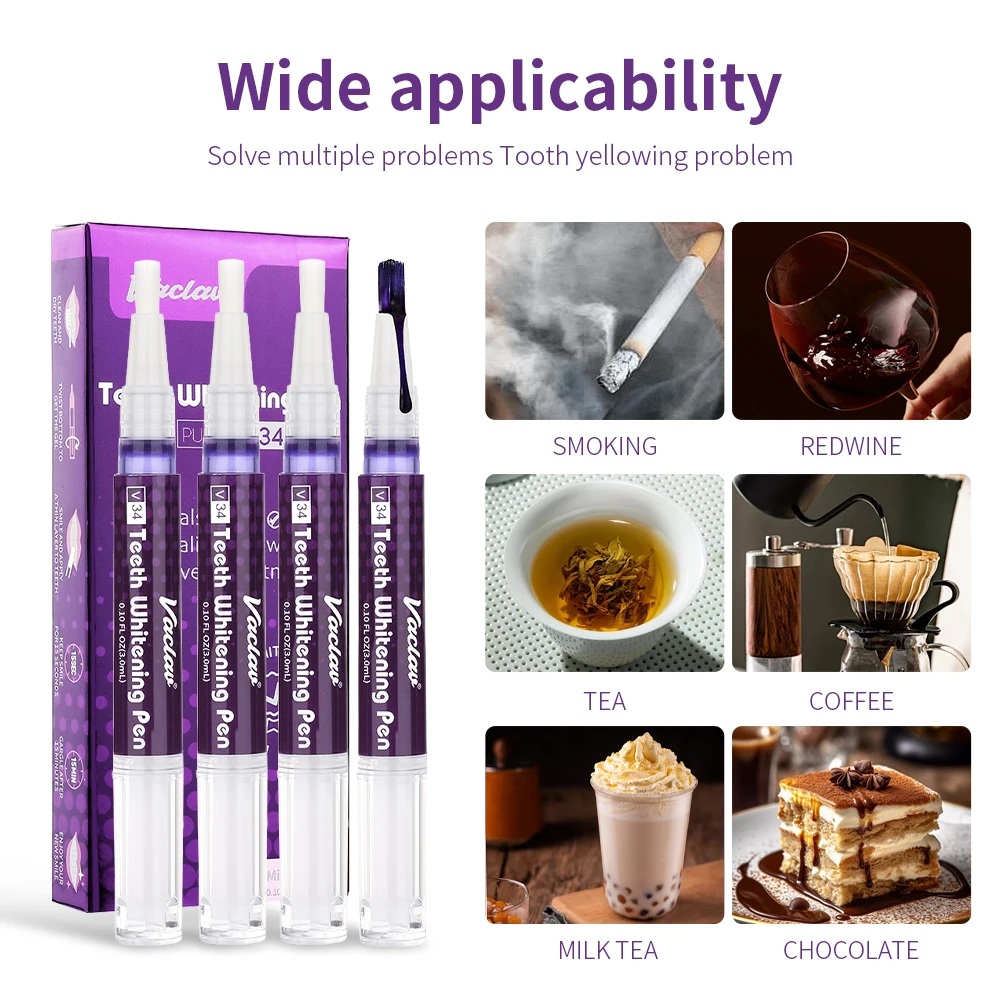 Vaclav V34 Paarse tandenbleekg - Teeth Whitening Gels recensie en prijs
